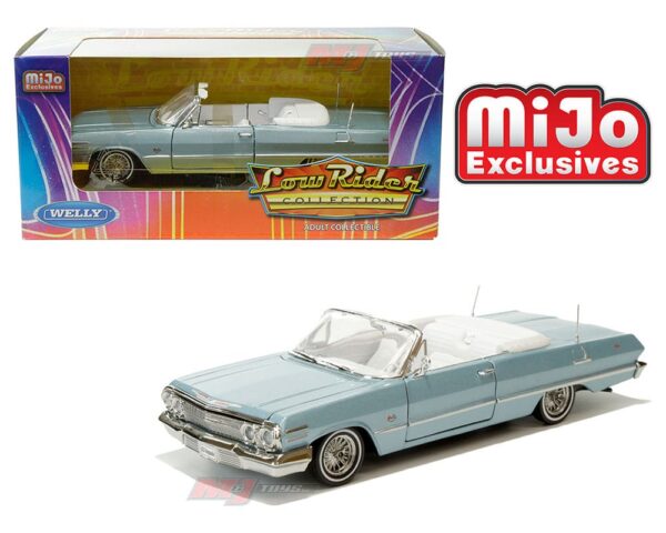 Welly 1:24 1963 Chevrolet Impala SS Convertible – Low Rider Collection – MiJo Exclusives