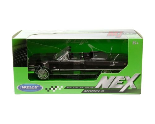 Welly 1:24 1963 Chevrolet Impala SS Convertible (Black with Black Interior)