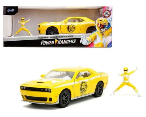 Jada 1:24 Yellow Ranger & 2015 Dodge Challenger SRT Hellcat – Power Rangers