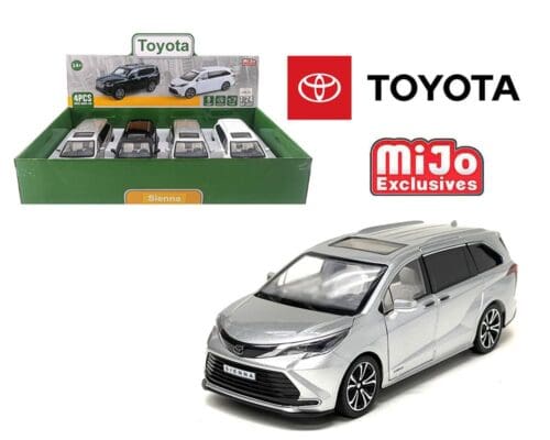 MiJo Exclusives 1:24 Toyota Sienna – Display Tray Set of 4  – USA Exclusive