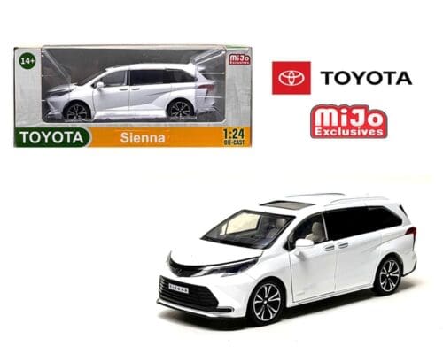 MiJo Exclusives 1:24 Toyota Sienna Mini Van – White