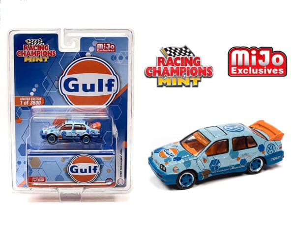 Racing Champions 1:64 1995 Volkswagen Jetta Gulf Racing – Mijo Exclusives – Limited 3,600 Pieces.