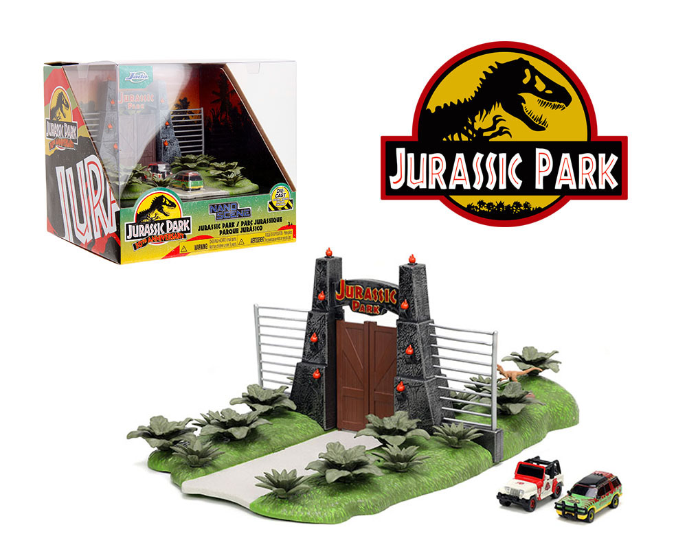 Jada Nano Scene Jurassic Park Diorama with 2 Vehicles – Hollywood Rides ...