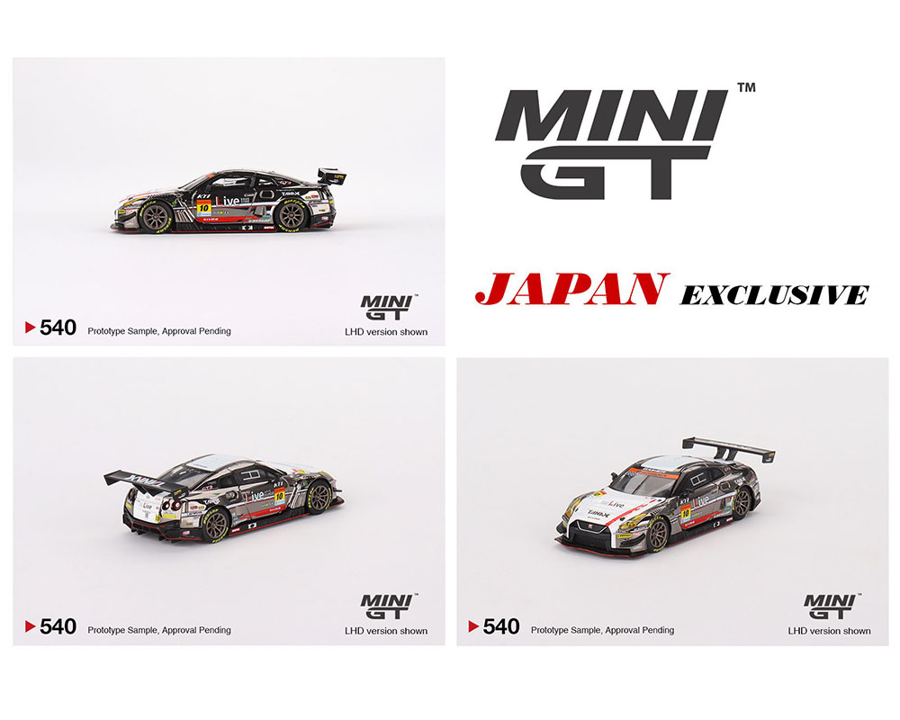 Mini GT 1:64 Nissan GT-R NISMO GT3 #10 TANAX GAINER 2022 Super GT Series-  Black - Japan Exclusive
