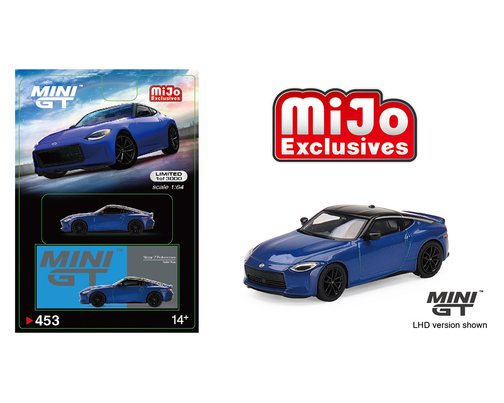 Mini GT 1:64 Nissan Z Performance 2023 Seiran Blue - Mijo Exclusive USA