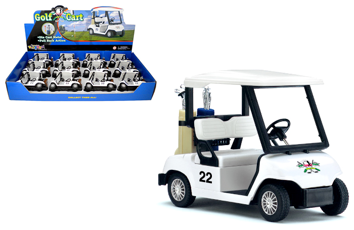 4.5 Kinsfun Golf Cart w/ Clubs Diecast Model Caddy Toy Car Green (New, No  Retail Box) 