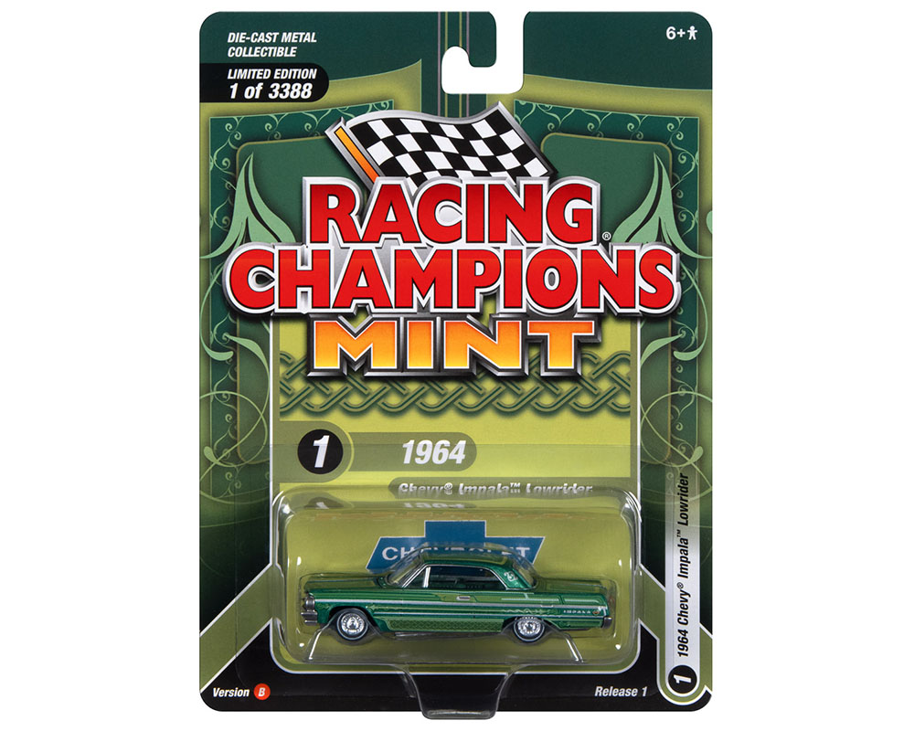 Racing Champions 1:64 1964 Chevrolet Impala Lowrider - Green - Mint ...
