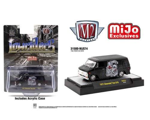 M2 Machines 1:64 1971 Chevrolet Van Lowriders Limited Edition – Black – Mijo Exclusives