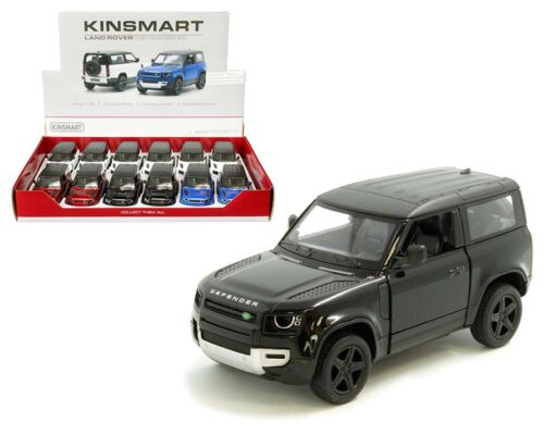 Kinsmart 1:36 Land Rover Defender 90 5″ – KT5428D – Display Tray Set of 12