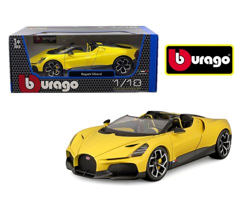 Bburago 1:18 Bugatti Mistral – Yellow