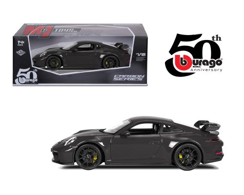 (Preorder) Bburago 1:18 Porsche 911 GT3 – Carbon Series – 50th Anniversary Limited Edition