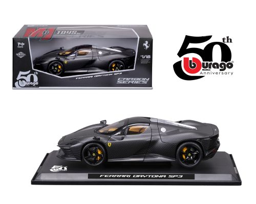 (Preorder) Bburago 1:18 Ferrari Daytona SP3 – Carbon Series – 50th Anniversary Limited Edition