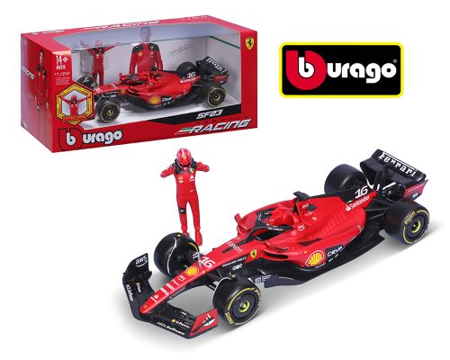 (Preorder) Bburago 1:24 Race F1 SFR Ferrari SF-23 with Charles Leclerc Figure