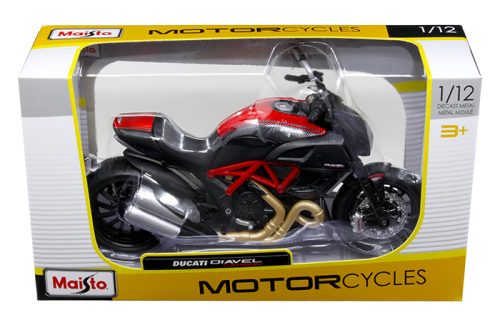 Maisto 1:12 Ducati Diavel Carbon – Red – Motorcycles