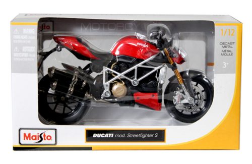 Maisto 1:12 Ducati mod. Streetfighter S – Red – Motorcycles