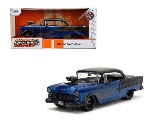 Jada 1:24 1955 Chevrolet Bel Air Pro Stock with Engine  – Bigtime Muscle