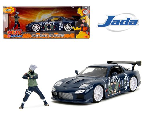 Jada 1:24 1993 Mazda RX-7 and Kakashi Hatake Figure – Naruto Shippuden – Hollywood Rides
