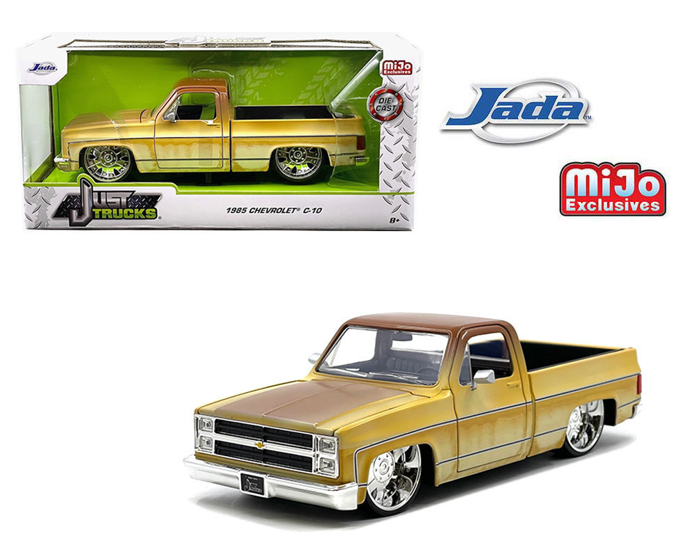 (Preorder) Jada 1:24 1985 Chevrolet C10 Pickup with JD3 Wheels – Patina Rust – Just Trucks – MiJo Exclusives Limited Edition 2,400 Pieces
