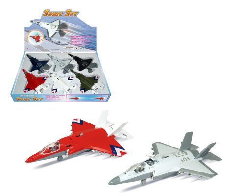 Sonic Spy 8″ Aircraft with Light – Display Tray Set of 6