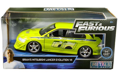 Jada 1:24 Brian’s 2002 Mitsubishi Lancer Evo VIII (Green) – Fast & Furious