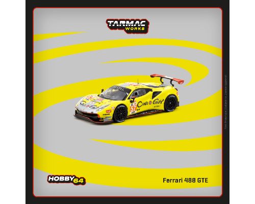 (Preorder) Tarmac Works 1:64 Ferrari 488 GTE #57 24Hr Le Mans 2023 – Yellow – Hobby64