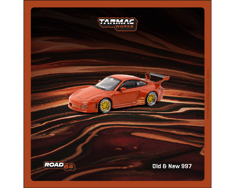 (Preorder) Tarmac Works 1:64 Old & New 997 – Red Metallic – Road64