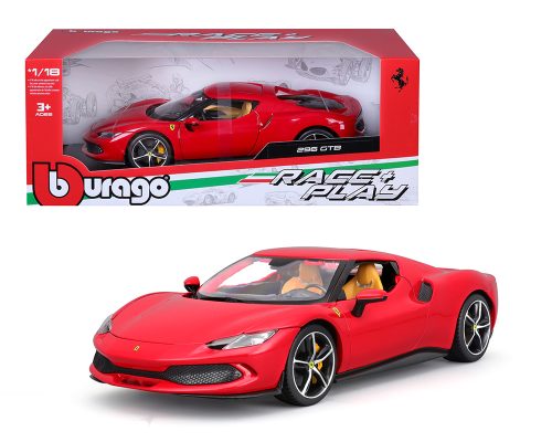 Bburago 1:18 Ferrari 296 GTB – Red –  Ferrari Race & Play