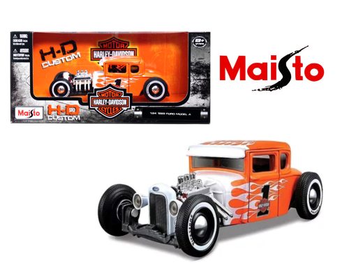 Maisto 1:24 1929 Ford Model A Flame – Harley-Davidson Custom