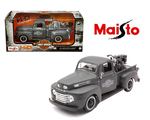 Maisto 1:24 1948 Ford F1 Truck with Flathead – Harley Davidson