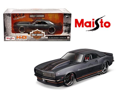 Maisto 1:24 1968 Chevrolet Camaro (Black) – Harley-Davision Custom