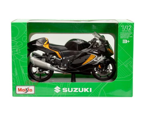 Maisto 1:12 2022 Suzuki Hayabusa – Black/Gold – Motorcycles