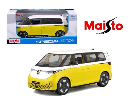 Maisto 1:24 2023 Volkswagen ID Buzz – Yellow/White – Special Edition