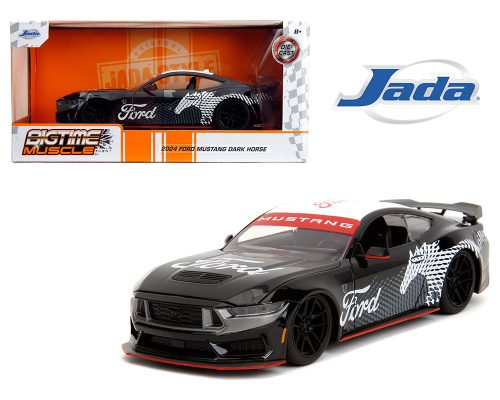 (Preorder) Jada 1:24 2024 Ford Mustang Dark Horse – Black- Bigtime Muscle