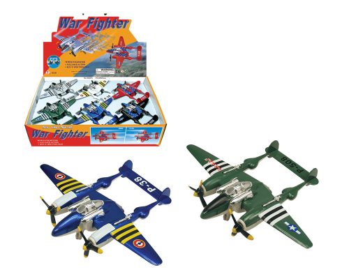 War Fighter 5.7″ Aircraft – 6 Colors – Display Tray Set of 12