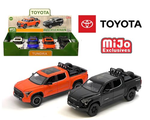 MiJo Exclusives 1:24 2023 Toyota Tundra TRD Off-Road 4×4 – 4 Colors – Display Tray Set of 4