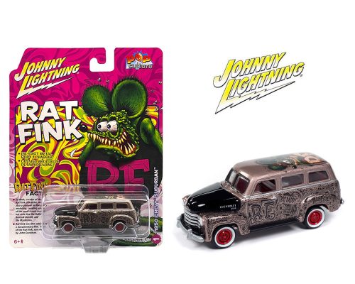 Johnny Lightning 1:64 1950 Chevrolet Suburban Rat Fink – Silver