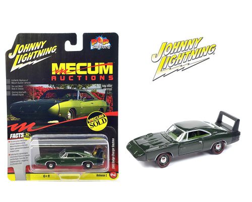 Johnny Lightning 1:64 Mecum Auction 1969 Dodge Charger Daytona – Green