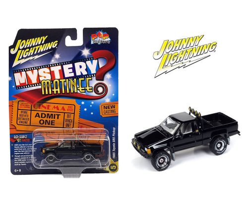 (Preorder) Johnny Lightning 1:64 Mystery Matinee 1985 Toyota SR5 Pickup – Black