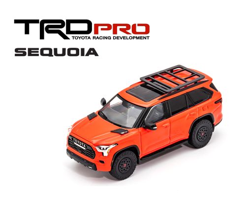 (Preorder) GCD 1:64 2023 Toyota Sequoia TRD Pro – Solar Octane Orange