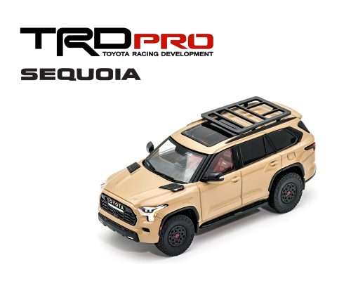 (Preorder) GCD 1:64 2023 Toyota Sequoia TRD Pro – Quicksand Beige