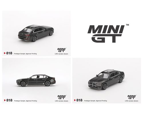 (Preorder) Mini GT 1:64 BMW i7 xDrive60 – Dravit Grey – LHD