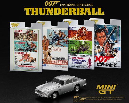 (Preorder) Mini GT 1:64 Aston Martin DB5 James Bond 007 Thunderball – French Packaging – Limited Edition