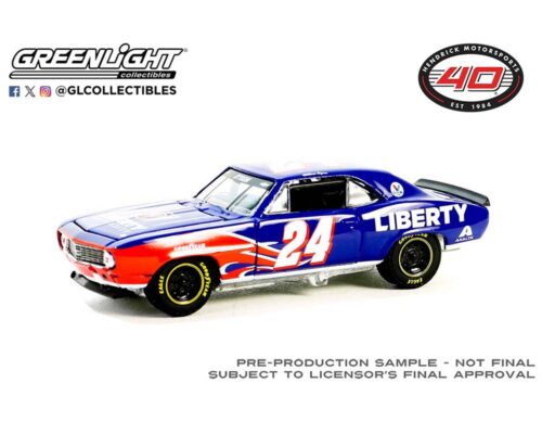 (Preorder) Greenlight 1:64 1969 Chevrolet Camaro – William Byron / Hendrick Motorsports First Win Tribute – August 29, 2020 – Daytona International Speedway