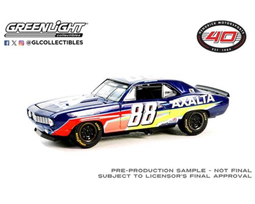 (Preorder) Greenlight 1:64 1969 Chevrolet Camaro – Alex Bowman / Hendrick Motorsports First Win Tribute – June 30, 2019 – Chicagoland Speedway