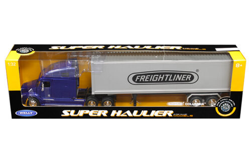 Welly 1:32 Freightliner Columbia Container (Blue) – Transporter