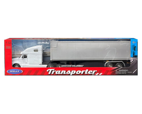 Welly 1:32 Freightliner Columbia Container (White) – Transporter