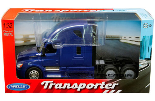 Welly 1:32 Freightliner Cascadia – Blue – Transporter