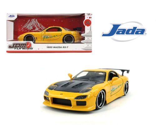 Jada 1:24 Mazda RX-7 HKS Tuned – Yellow – JDM Tuners