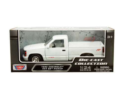 Motormax 1:24 1992 Chevrolet 454 SS Pickup – White