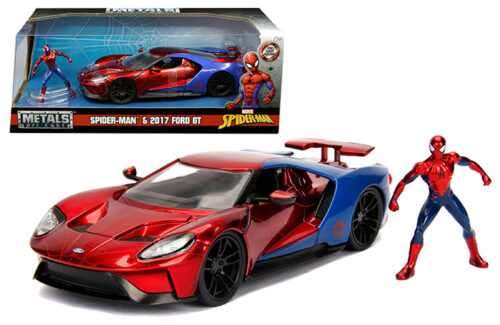 Jada 1:24 Spider-Man and 2017 Ford GT (Red/Blue) – Marvel – Hollywood Rides